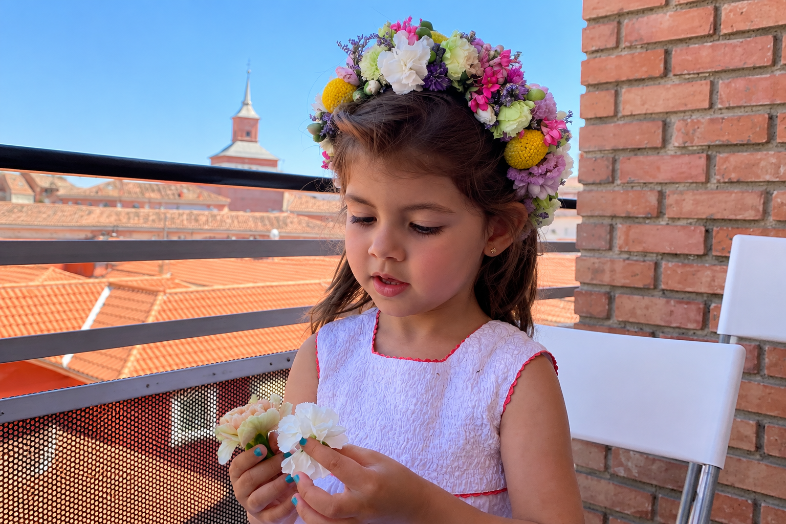 Corona de flores para la cabeza